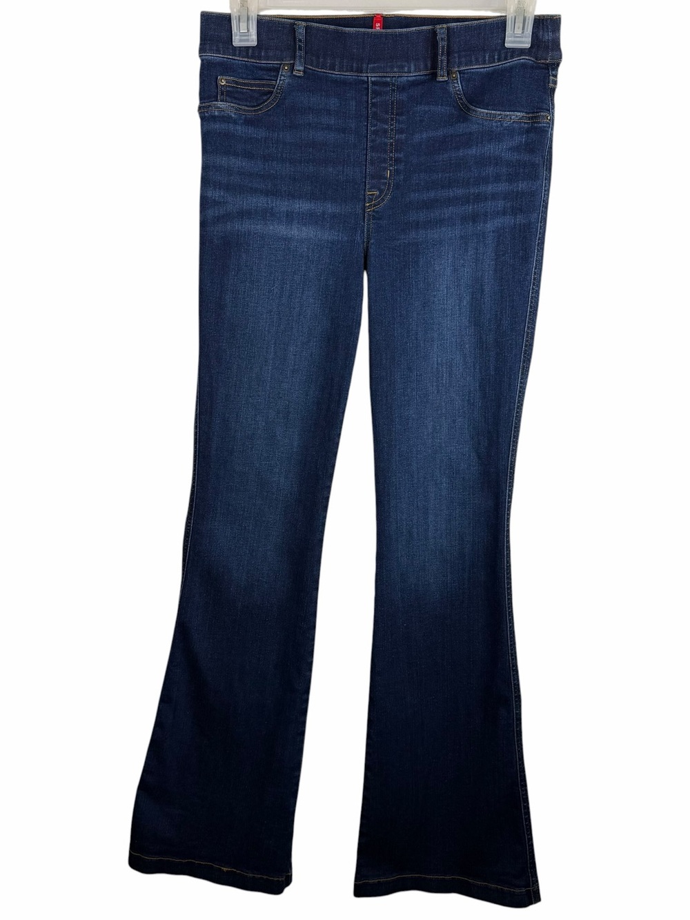 Spanx | Blue Dark Wash Pull On Stretch Flare Jeans